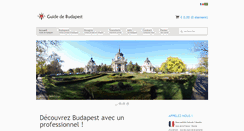Desktop Screenshot of guide-de-budapest.com